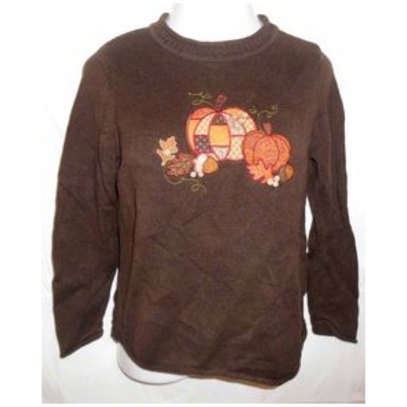Christopher Banks Embroidered Pumpkin Sweater - Picture 8 of 8